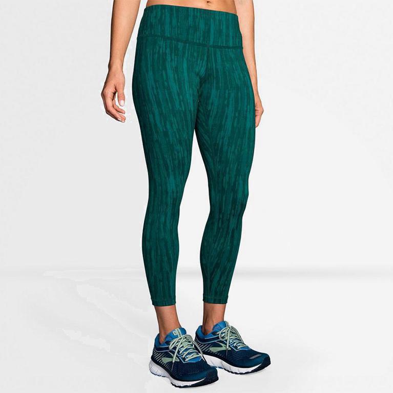 Brooks Formation Israel - Women's Running Leggings - Green (13706-VUTH)